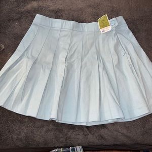 mini light blue flurry skirt. Good quality, never used before. was too tight :/